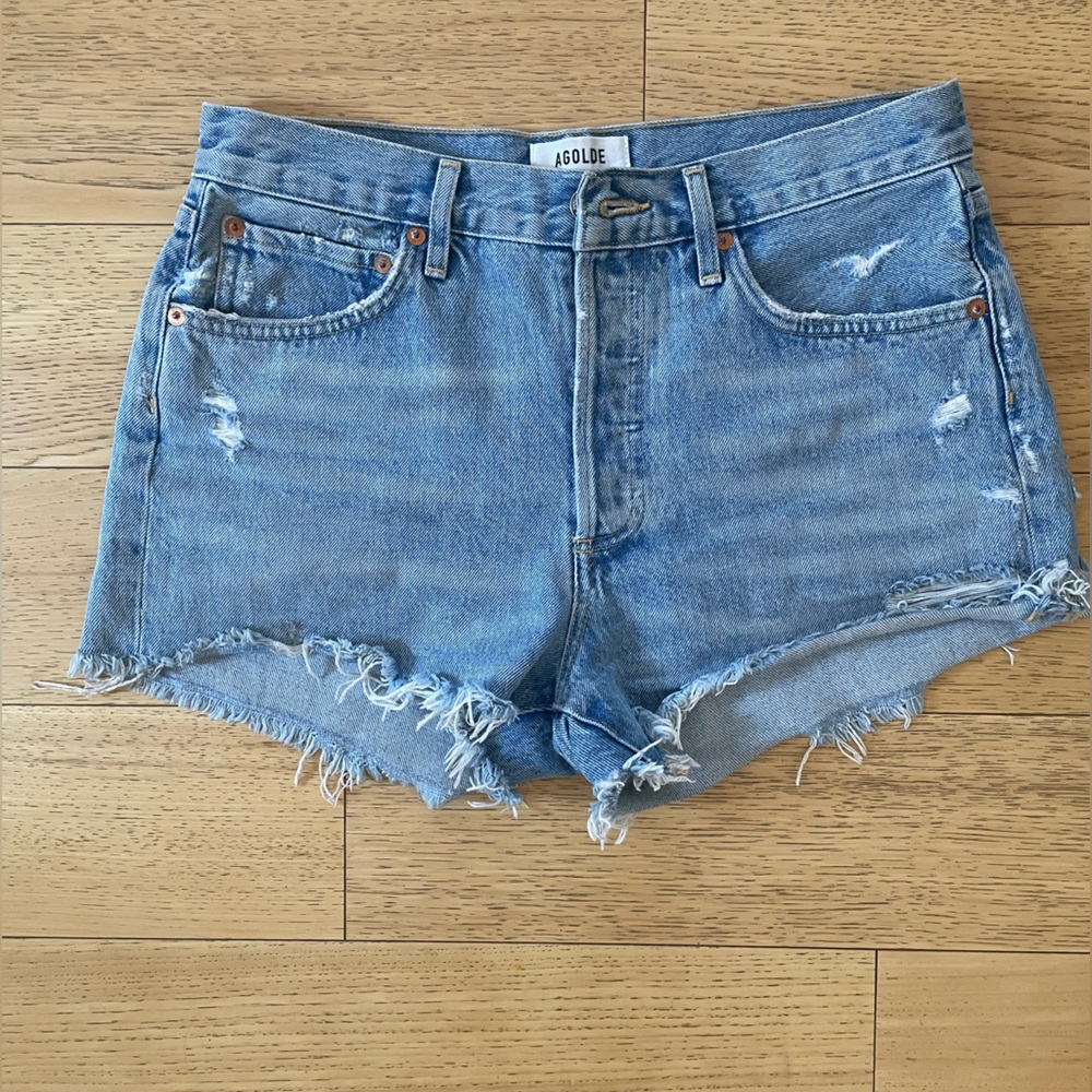 AGOLDE Parker vintage cut off denim shorts